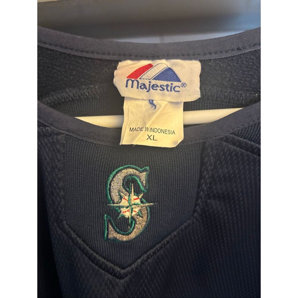 ￼ majestic Seattle Mariners fleece sweatshirt ￼ - Picture 2 of 5